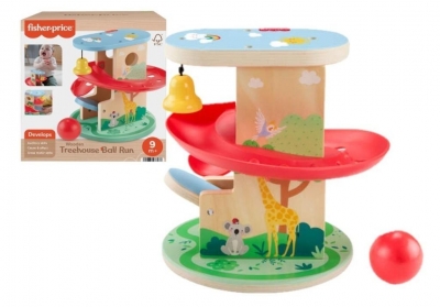 Fisher Price Domek z kuleczką drewniany