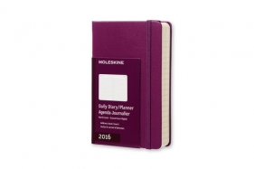 Kalendarz Moleskine 2016 Dzienny P purpurowy