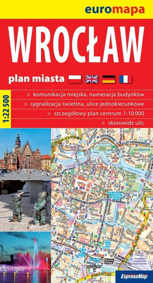 Wrocław 1:22 500 plan miasta