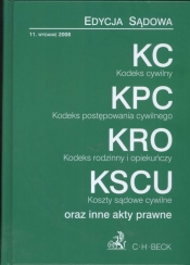 Kodeks cywilny kodeks postępowania cywilnego Kodeks rodzinny i opiekuńczy Koszty sądowe i cywilne Edycja sądowa - <br />