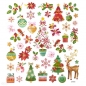 Naklejki kolorowe Święta, 43 szt.