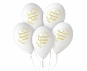 Balony premium hel Pierwsza Komunia 32cm 25szt