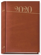 Terminarz 2020 B6 Standard brązowy