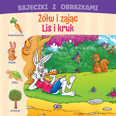 Bajeczki z obrazkami. Lis i bocian. wiatr i słońce