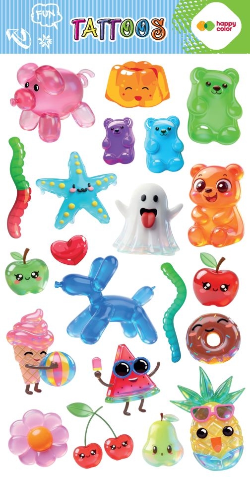 Tatuaże zmywalne - Jelly Fun