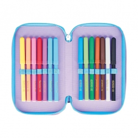 Herlitz, Piórnik potrójny z wyposażeniem - Little Monster