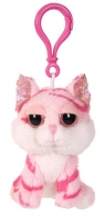 Breloczek pluszowy kotek różowy