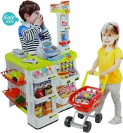 Ogromny supermarket sklep + koszyk na zakupy