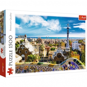 Trefl, Puzzle 1500: Park Güell, Barcelona (26147)