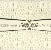 Karnet W dniu ślubu (kwadrat)
