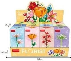 Klocki kwiaty - opakowanie zbiorcze 12 sztuk