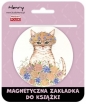 Zakładka magnetyczna kulka 2 - kot w kwiatach