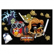 Podkład szkolny na biurko obustronny Angry Birds Star Wars II