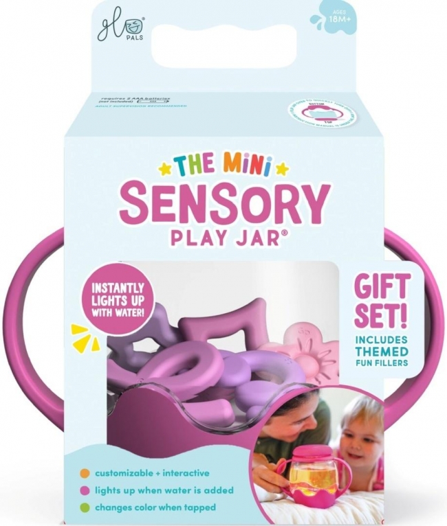 Mini słoik sensoryczny z silikonowymi dodatkami