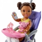 Barbie Opiekunka zestaw + lalki (FHY97)