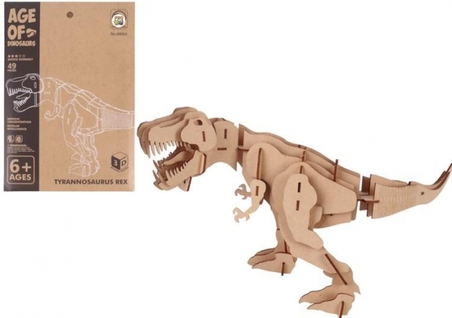 <img src='https://webimage.pl/pics/480/2/d5903943012480.jpg' style='height:440px' /> Puzzle drewniane 3D Dinozaur T-rex