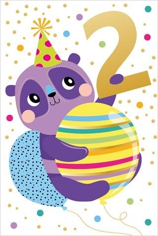 Karnet Urodziny - Birthday 2