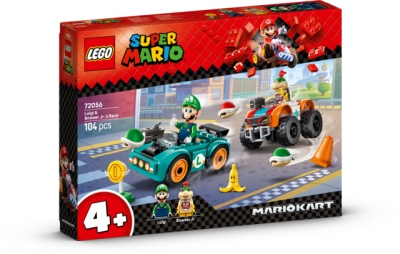 <img src='https://webimage.pl/pics/480/5/d5702018355480.jpg' style='height:440px' /> LEGO SUPER MARIO MARIO KART™ — LUIGI I BOWSER JR. NA WYŚCIGU 72056