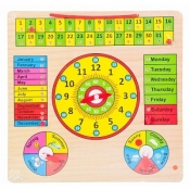 Zegarek dla dzieci Mega Creative edukacyjny drewniany (454691)