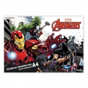 Blok techniczny A4/20k biały Avengers 357143