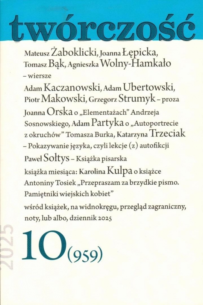 <img src='https://webimage.pl/pics/480/8/d5902490428096.jpg' style='height:440px' /> Twórczość 10/2025