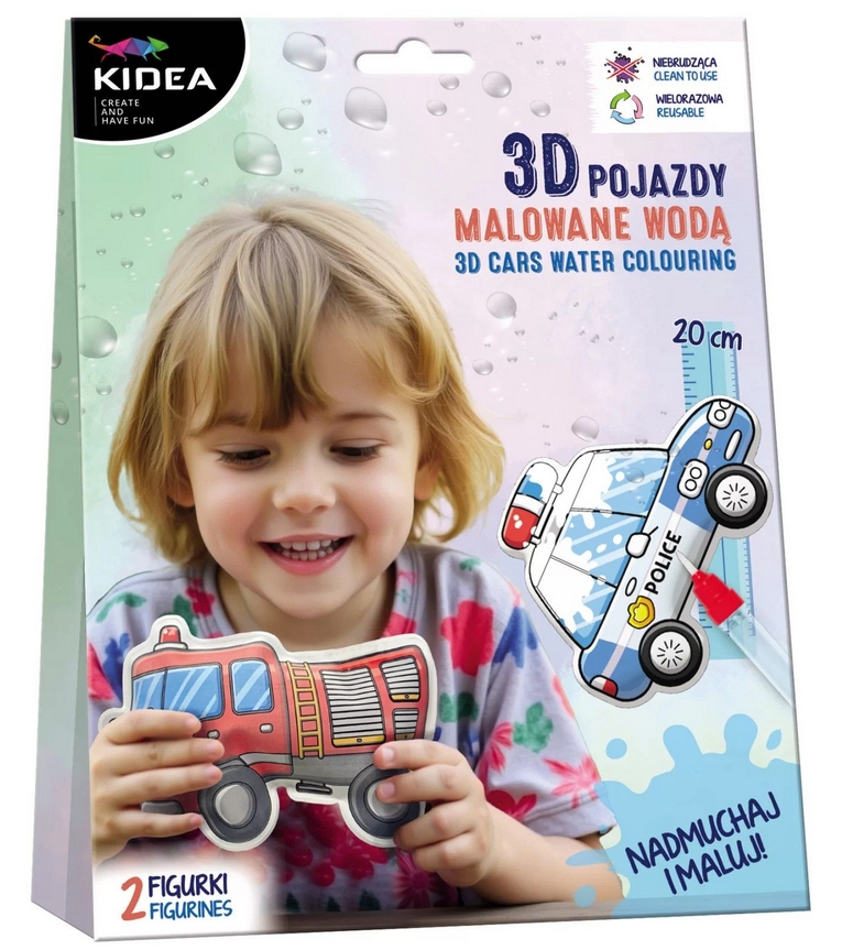 Kidea, Magiczne pojazdy do malowania wodą
