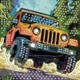 Mozaika piankowa auto terenowe 25x25cm