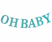 Girlanda Godan BABY SHOWER brokatowa - 300 cm (QT-GOBN)