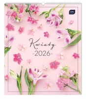 Kalendarz ścienny planszowy 2026 - Kwiaty