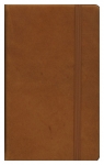 Leather Notebook Pocket brązowy linie