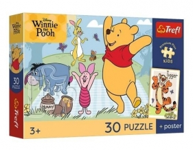 Puzzle 30 Disney Kubuś Puchatek + plakat TREFL