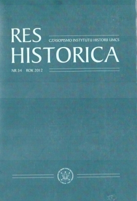 Res Historica T.34 - Dariusz Słapek