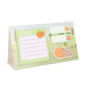 Karteczki samoprzylepne Kapibara z pomarańczą