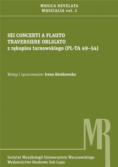 Sei concerti a flauto traversiere obligato z rękopisu Tarnowskiego (PL-TA 49-54)