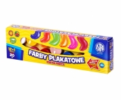 Farby plakatowe Astra 12 kolorów - 20 ml + 1 kolor gratis (301115005) (Uszkodzone opakowanie)