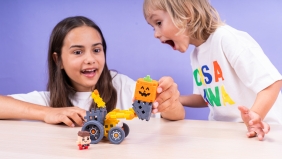 Klocki Waffle mini Farmer - Koparka, 50 elementów (907481)