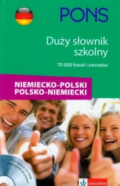 PONS Duży słownik szkolny niemiecko-polski polsko-niemiecki z płytą CD - <br />