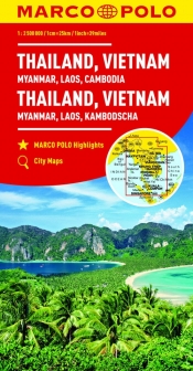 Tajlandia Wietnam Birma Laos Kambodża 1:2 500 000