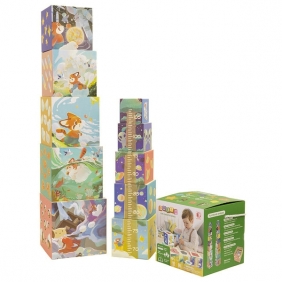 Kartonowa wieża edukacyjna, 10 el. (121482)