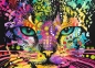 Trefl, Puzzle drewniane 1000: Kolorowy kot (20148)