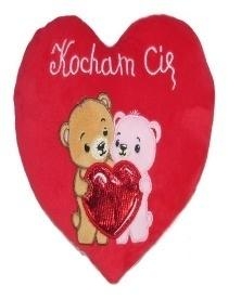 Serce Kocham Cię - Miś 15cm