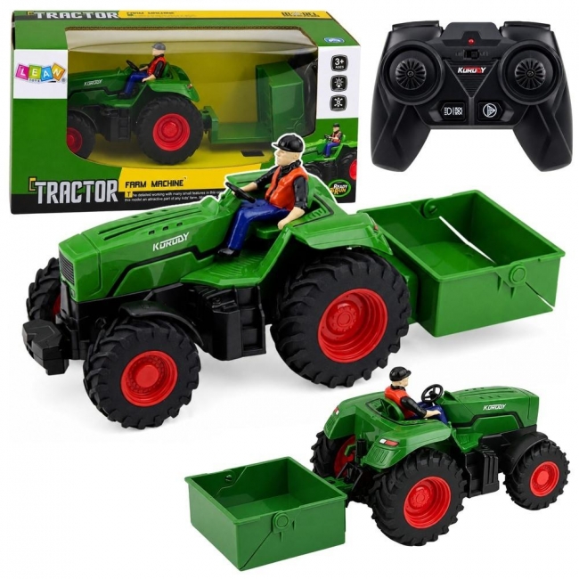 <img src='https://webimage.pl/pics/482/5/d5907990205482.jpg' style='height:440px' /> Traktor z przyczepą skrzyniową R/C 1:24