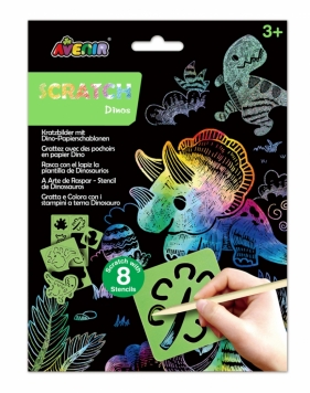 Wydrapywanki z szablonami - Dinozaury (CH221848)