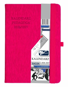Kalendarz Pedagoga 2026/2027 B6 tygodniowy Salsa - różowy