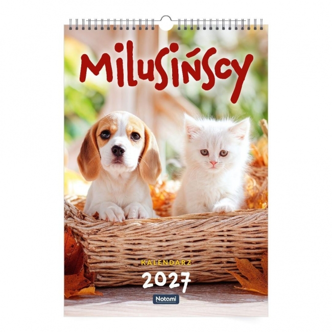 Kalendarz 2027 A3 ścienny Milusińscy