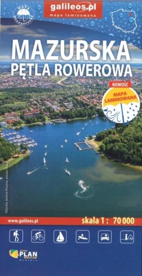 Mazurska Pętla Rowerowa 1:70 000 laminowana - Opracowanie zbiorowe