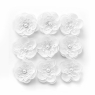 Ozdoba materiałowa Galeria Papieru kwiaty samoprzylepne magnolia białe