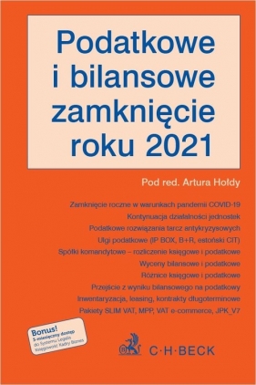 Podatkowe i bilansowe zamknięcie roku 2021 - Artur Hołda