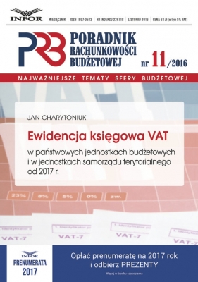 Ewidencja księgowa VAT w państwowych jednostkach budżetowych i w jednostkach samorządu terytorialneg - Charytoniuk Jan