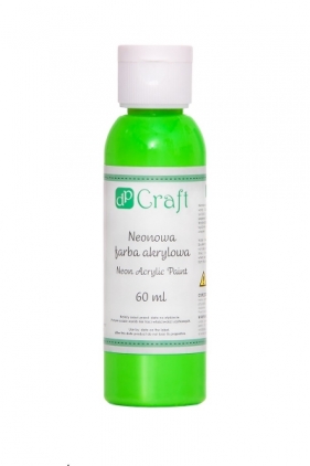 Neonowa farba akrylowa, 60 ml - green (DPFN-004)